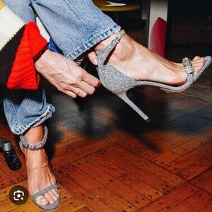 CALVIN KLEIN 205W39NYC Camelle Diamond & Swarovski Crystal Heels